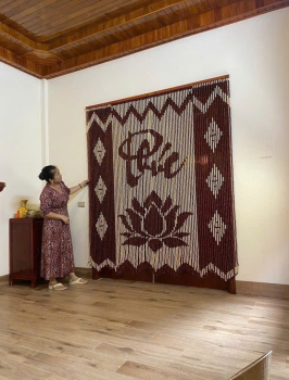 Rèm hạt gỗ Phúc Lộc Thọ